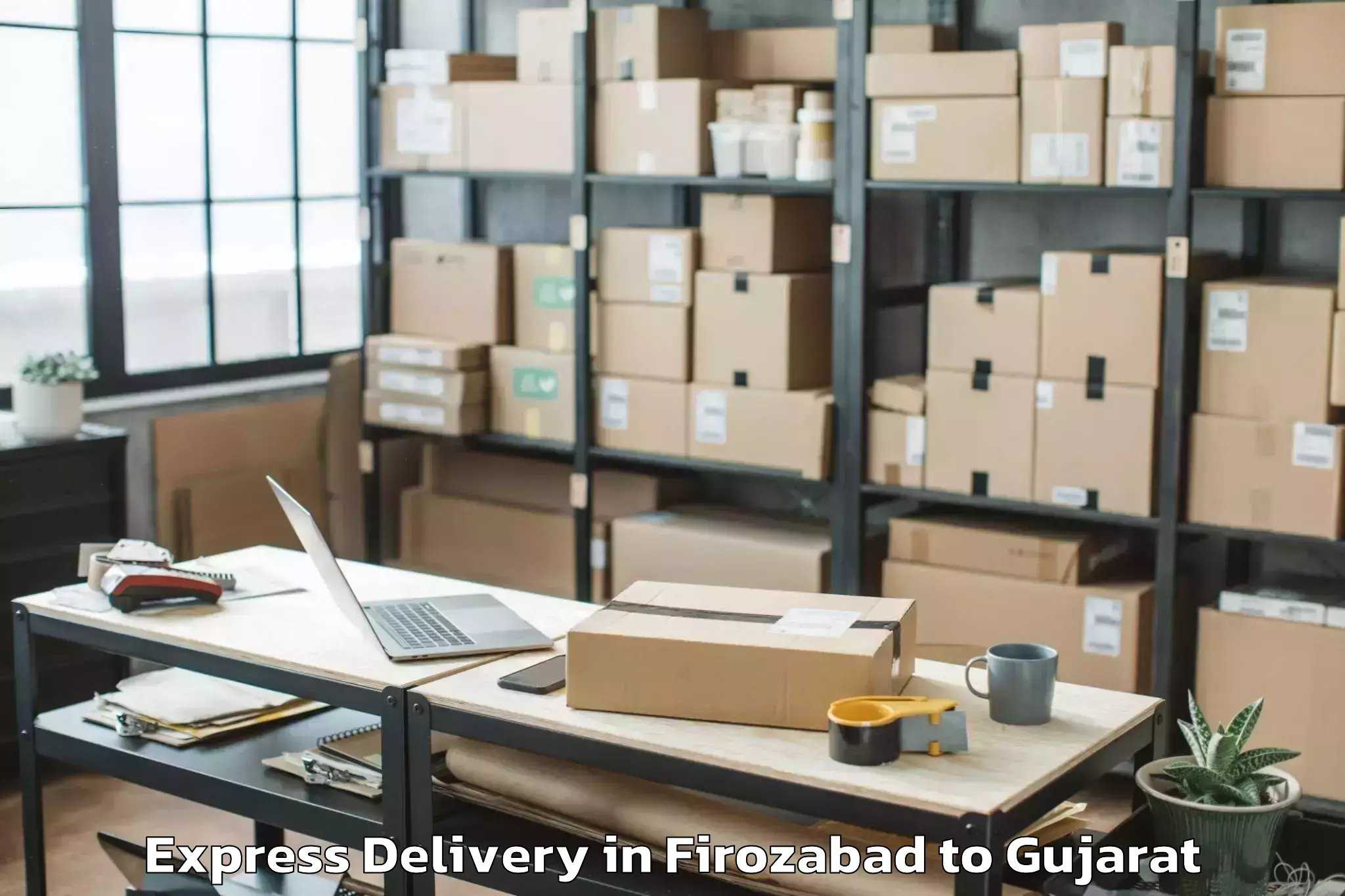 Book Firozabad to Kosamba Express Delivery